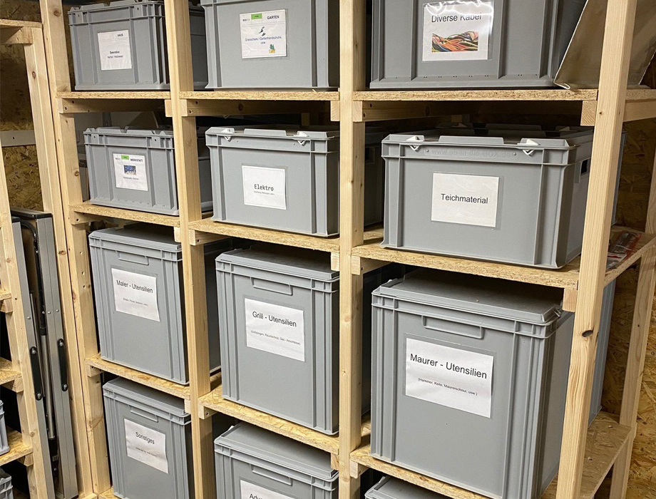 Stapel-Kisten mit Deckel Kunststoff Behälter zur Aufbewahrung & Ordnung schaffen 
