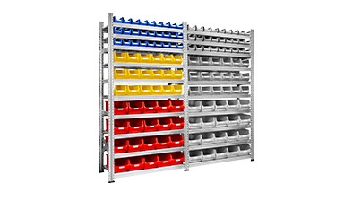 Regale für Sichtlagerboxen