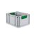 Eurobox, NextGen Color, Griffe grün geschlossen, 400x300x220mm - Karton