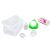 BOX M Mund-Nasen-Maske - grün - mit Box u. Desinfektionsmittel und Pads