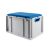 Eurobox, NextGen Seat Box, blau Griffe offen, 64-32 - Karton