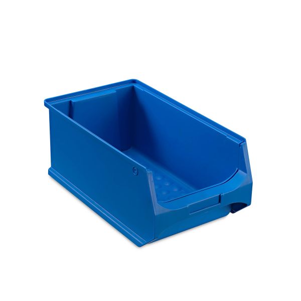 5 Stapelboxen Gr.4 Stapelkisten Kunststoff PP blau Lagerkisten Lagerboxen
