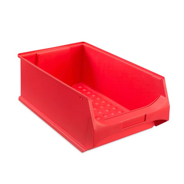 Sichtlagerbox Gr.4 rot STABIL Lagerkisten Boxen Stapelboxen 8 Stück 