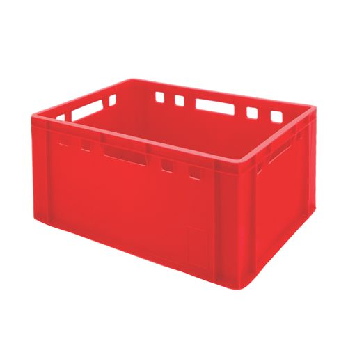 10 x E3 Eurofleischkiste Stapelbox rot Vorratsbox Eurokiste Transportkiste 