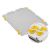 Auflagedeckel Set Eurobox NextGen – 400 x 300, inkl. 4 gelbe Schiebeschnappverschlüsse