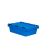 Mehrwegbehälter Conical mit Krokodildeckel 64-199 - Einzel - blau