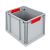 Eurobox, NextGen Hängeregisterbox, Griffe rot geschlossen, 400x300x320mm - Karton