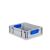 Eurobox, NextGen Color, Griffe blau geschlossen, 400x300x120mm - Karton