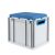 Eurobox, NextGen Seat Box, blau Griffe offen, 43-32 - Karton