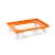 Kunststoff Transportroller Offen - Orange - mit Kunststoffräder, 2 Lenkrollen und 2 Bockrollen - Palette