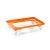 Kunststoff Transportroller Offen - Orange - mit Kunststoffräder, 2 Lenkrollen und 2 Bockrollen - Karton