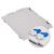 Scharnierdeckel Set Eurobox NextGen – 600 x 400, inkl. 2 blaue Schiebeschnappverschlüsse