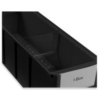 Industriebox Kiste Kasten Schütte Kunststoff schwarz ESD leitfähig unterteilbar 