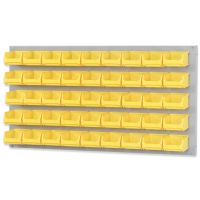 Systemplatte mit Sichtlagerboxen 1.0 - gelb (45 St.)