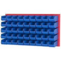 Systemplatte mit Sichtlagerboxen 2.0 - blau (45 St.)