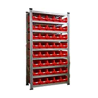 Grundregal Tiefe 320 für Sichtlagerbox 4.0 rot