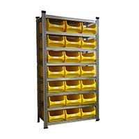 Grundregal Tiefe 500 für Sichtlagerbox 5.0 gelb