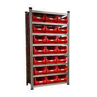Grundregal Tiefe 500 für Sichtlagerbox 5.0 rot