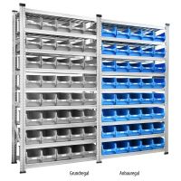 Anbauregal Tiefe 320 für Sichtlagerbox 4.0 blau