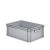 Eurobehälter UNISTA mit geschlossenen Griffen 64-220 - Einzel - grau