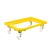 Kunststoff Transportroller Offen - Gelb - mit Kunststoffräder, 4 Lenkrollen - Palette