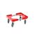 Transportroller VARIABLE - 400x300 - Gummiräder 4 Lenkrollen Rot - Karton