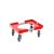 Transportroller VARIABLE - 400x300 - Gummiräder 4 Lenkrollen Rot - Palette