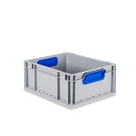 Eurobox, NextGen Color, Griffe blau geschlossen, 400x300x170mm - Karton