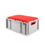 Eurobox, NextGen Seat Box, rot Griffe offen, 64-22 - Karton