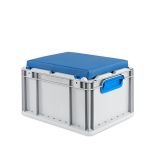 Eurobox, NextGen Seat Box, blau Griffe geschlossen, 43-22 - Karton