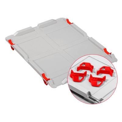 Auflagedeckel Set Eurobox NextGen – 400 x 300, inkl. 4 Schiebeschnappverschlüsse