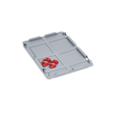 Auflagedeckel Set Eurobox NextGen – 400 x 300, inkl. 4 Schiebeschnappverschlüsse