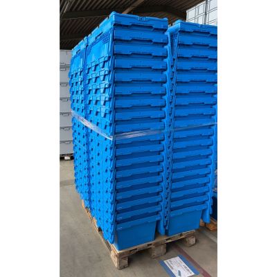 Mehrwegbehälter Conical mit Krokodildeckel 64-299 - blau - 72 Stück - Sonderposten