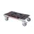Transportroller metaBOX XL - 600x400 - Gummiräder 2 Bremsrollen und 2 Lenkrollen - Grau - Gebinde-Karton