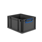 Eurobox NextGen 2.0 Cycle - Griffe geschlossen - Blau - 400 x 300 x 220 mm  - Anthrazit - Einzel