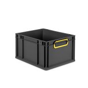 Eurobox NextGen 2.0 Cycle - Griffe geschlossen - Gelb - 400 x 300 x 220 mm  - Anthrazit - Einzel