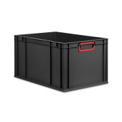 Eurobox NextGen 2.0 Cycle - Griffe geschlossen - Rot - 600 x 400 x 320 mm  - Anthrazit - Einzel