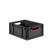 Eurobox NextGen 2.0 Cycle - Griffe offen - Purpur - 400 x 300 x 170 mm  - Anthrazit - Einzel