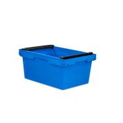 Mehrwegbehälter Conical mit Stapelbügel 64-273 - Karton - blau