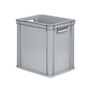 Eurobehälter UNISTA mit offenen Griffen 43-400 - Palette - grau