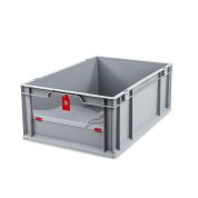 Eurobox NextGen Insight Cover, 600x400x220mm - Cover NIEDRIG - ROT - Palette