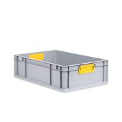 Eurobox, NextGen Color, Griffe gelb geschlossen, 600x400x170mm - Karton