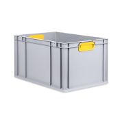 Eurobox, NextGen Color, Griffe gelb geschlossen, 600x400x320mm - Einzel
