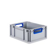 Eurobox, NextGen Color, Griffe blau offen, 400x300x170mm - Karton