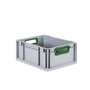 Eurobox, NextGen Color, Griffe grün offen, 400x300x170mm - Palette