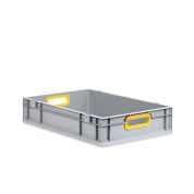 Eurobox, NextGen Color, Griffe gelb offen, 600x400x120mm - Karton