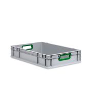 Eurobox, NextGen Color, Griffe grün offen, 600x400x120mm - Karton