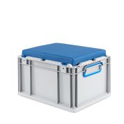 Eurobox, NextGen Seat Box, blau Griffe geschlossen, 43-22 - Einzel