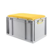 Eurobox, NextGen Seat Box, gelb Griffe geschlossen, 64-32 - Einzel
