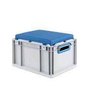 Eurobox, NextGen Seat Box, blau Griffe offen, 43-22 - Einzel